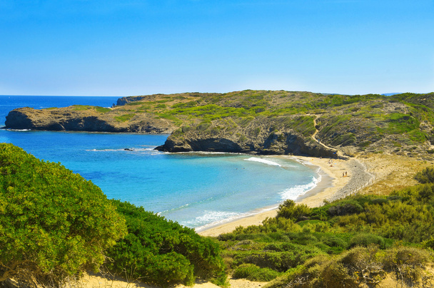 Cala de en Tortuga beach in Menorca, Balearic Islands, Spain - Photo, Image