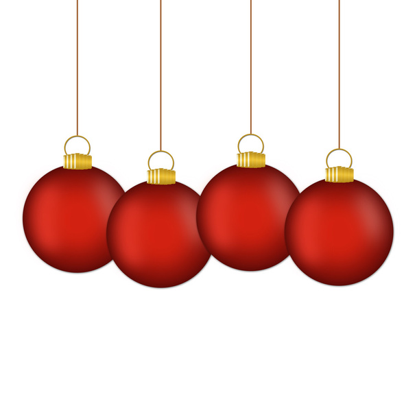 Christmas balls t on a white  background - Photo, Image
