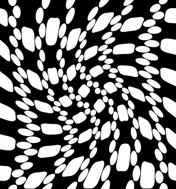 Vektorové moderní bezešvé geometrie vzor trippy, černé a bílé abstraktní geometrická zázemí, polštář tisk, monochromatický retro textury, bederní módní design - Vektor, obrázek