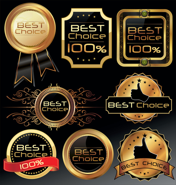 Best choice elegant labels - ベクター画像