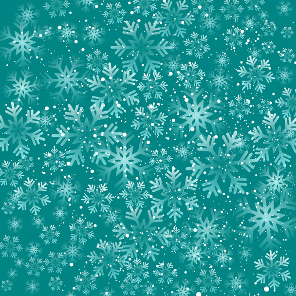 Christmas snowflakes background - Vector, afbeelding
