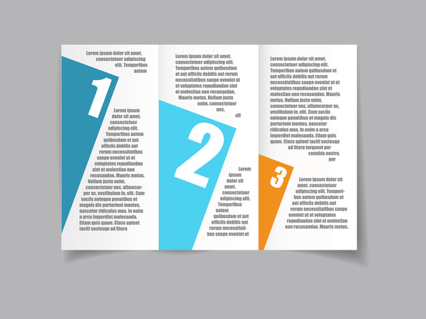 Vector art graphic illustration of brochure design  - Vettoriali, immagini