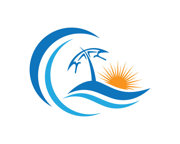 Belleza ola Logo Plantilla
 - Vector, imagen