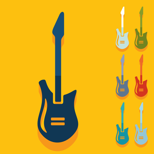 Ikone der E-Gitarre - Vektor, Bild