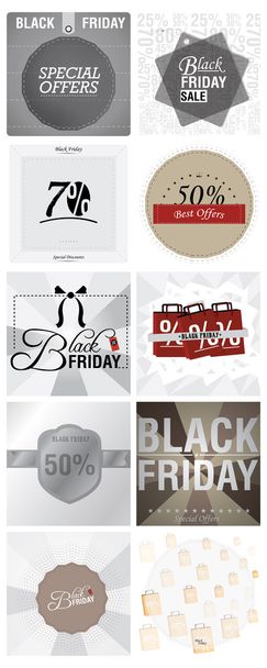 Black Friday Backgrounds - Vector, Image