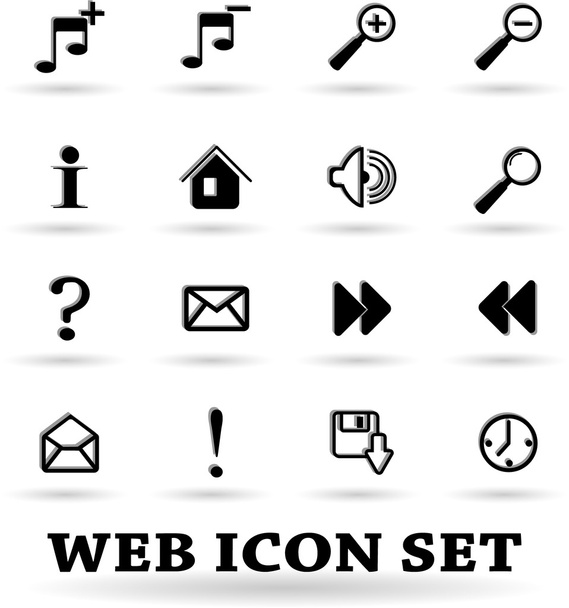 Das Vektor-Set Web-Symbol - Vektor, Bild