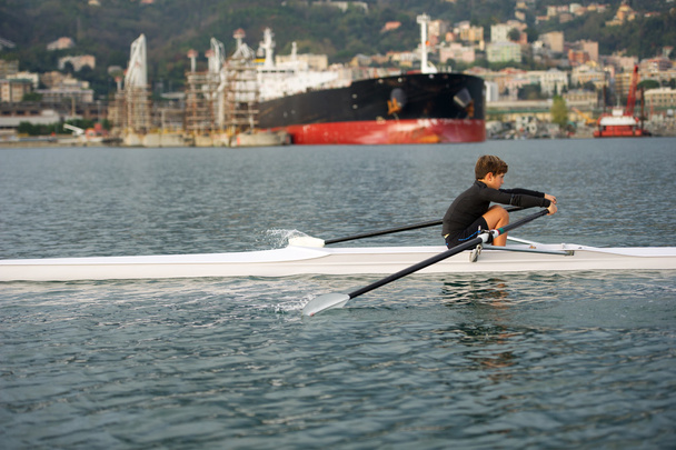 Child to rowing course - Photo, Image