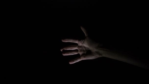 χέρι στο σκοτάδι - Πλάνα, βίντεο