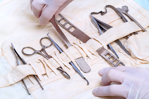 Hands and surgical instruments - Fotografie, Obrázek