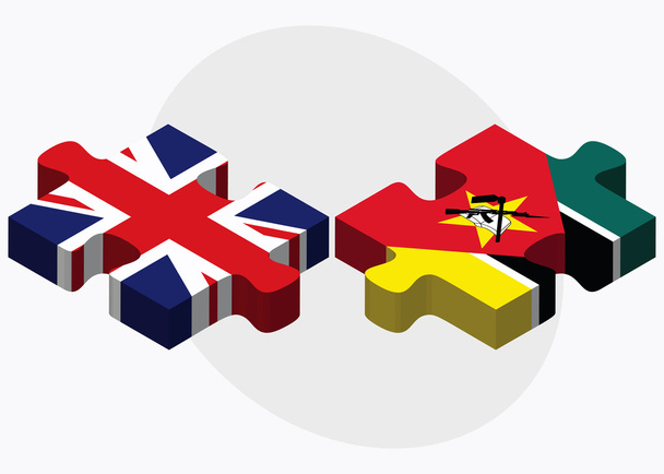 Regno Unito e Mozambico Bandiere
 - Vettoriali, immagini