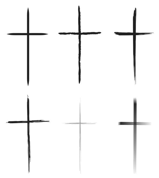 Set di croci vettoriali disegnate a mano
 - Vettoriali, immagini