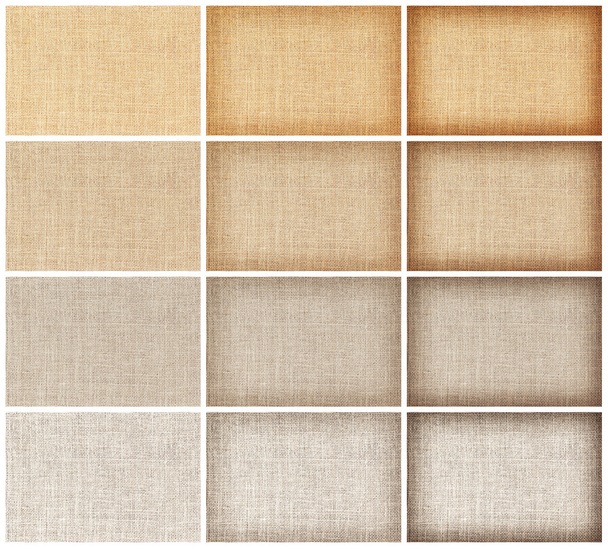 collection natural sackcloth texture for background - Photo, Image