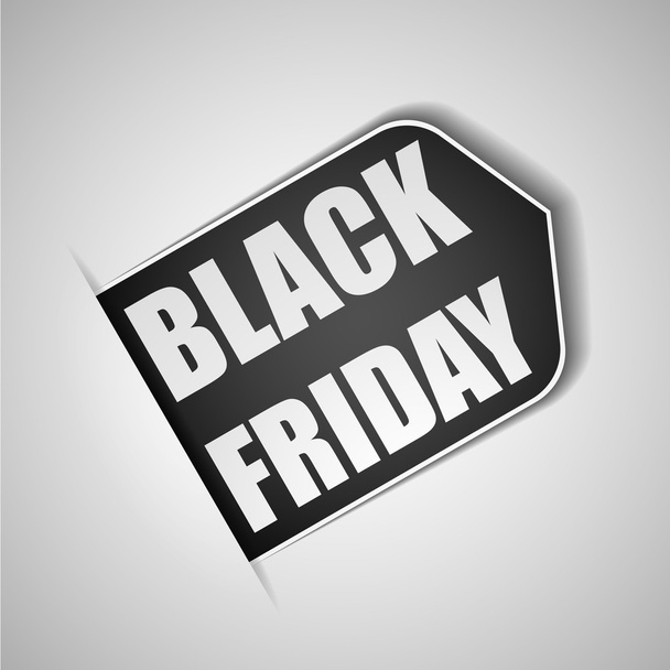 Black Friday sale tag - Vecteur, image