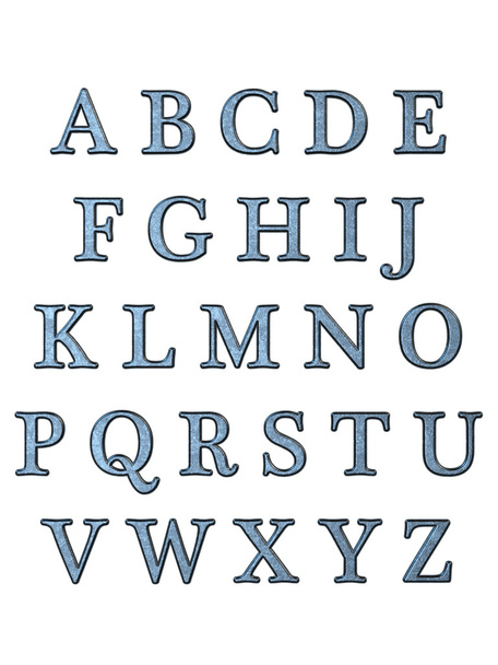 Alphabet letters 3D - Foto, Imagen