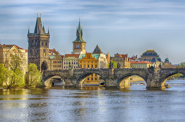 Puente de Carlos en la Ciudad Vieja de Praga, República Checa
 - Foto, imagen