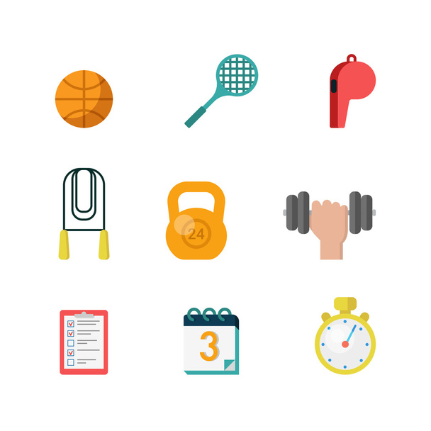 creative modern sports icon set. - Vector, Image