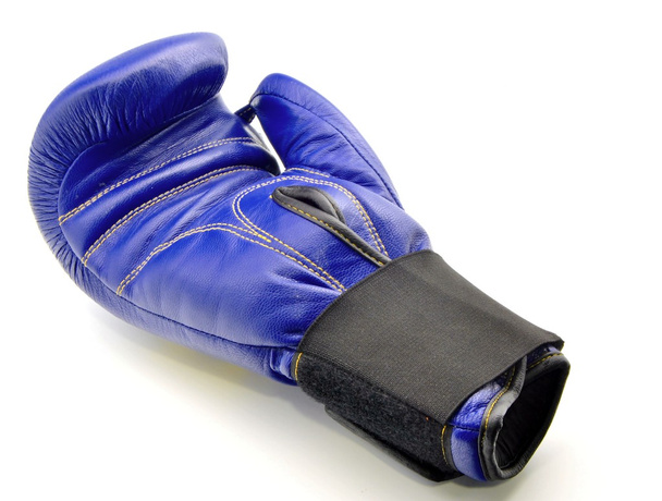 Luva de boxe azul
 - Foto, Imagem