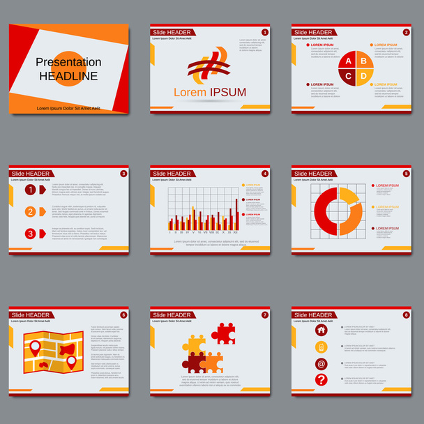 Шаблон векторного дизайна бизнес-презентации
 - Вектор,изображение