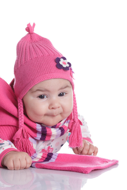 Baby hat with pigtails - Foto, immagini
