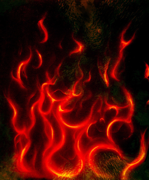 Gyönyörű absztrakt tüzes fekete alapon - Fotó, kép