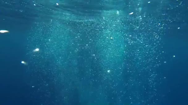 Glühende Blasen im Meer - Filmmaterial, Video
