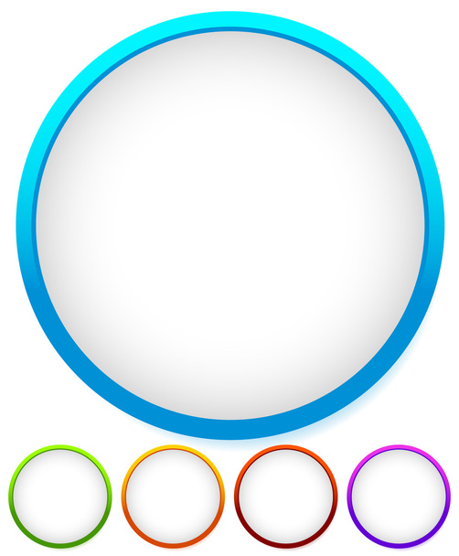circle, badges set - Vektor, kép