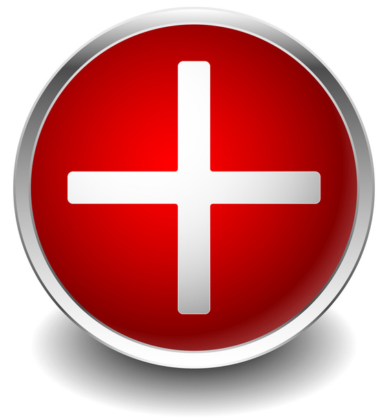 Белый крест, знак здоровья
 - Вектор,изображение