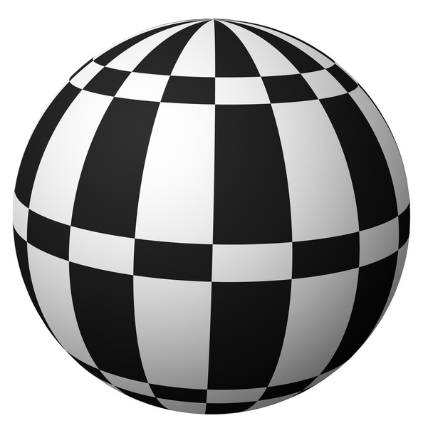 abstract checkered sphere - Vector, afbeelding