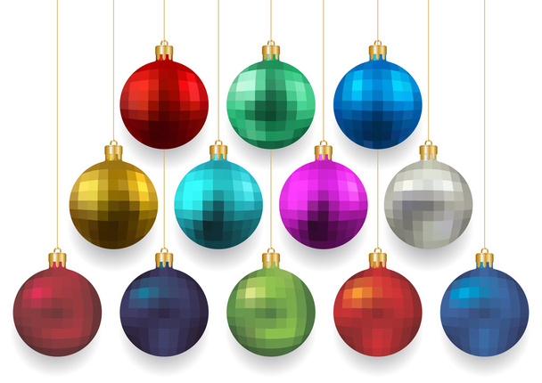 Christmas ball collection  - Vektor, obrázek