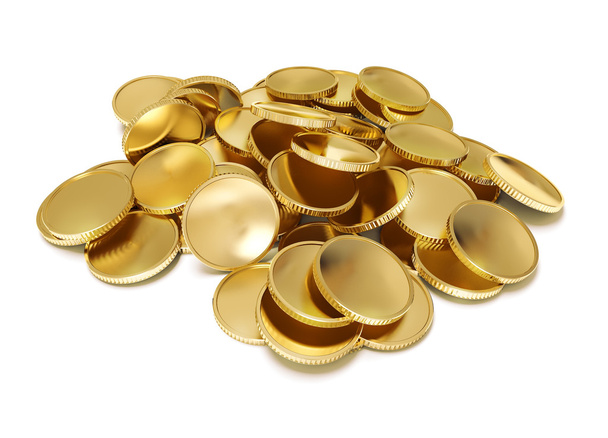 Куча золотых монет
 - Фото, изображение