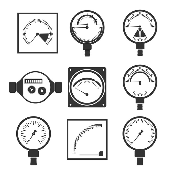 icons of measuring instruments - Διάνυσμα, εικόνα