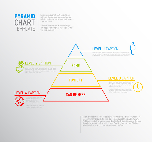 Modèle de diagramme de pyramide infographique
 - Vecteur, image
