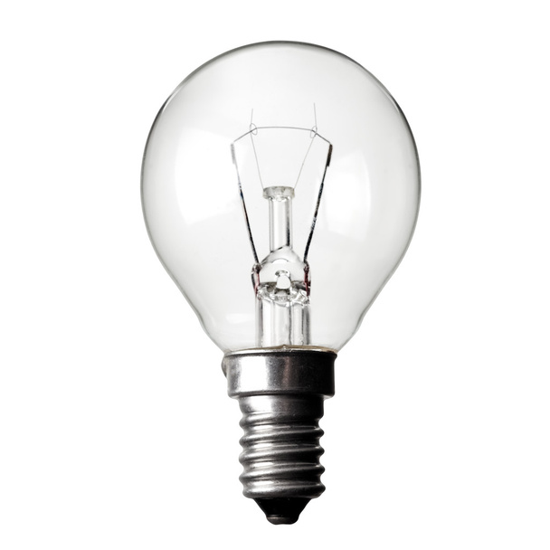 лампочка изолирована на белом - Фото, изображение