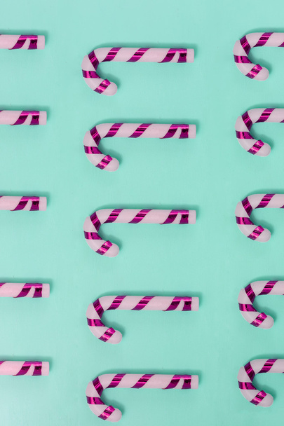 Christmas candy canes seamless pattern - Photo, Image