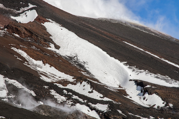 crateras de cume do vulcão Etna
 - Foto, Imagem