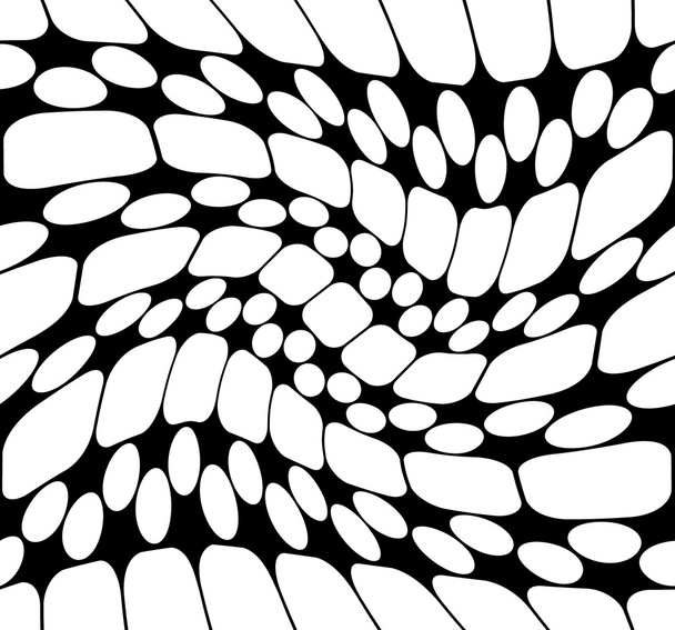 Vector moderno patrón de geometría inconsútil trippy, fondo geométrico abstracto en blanco y negro, impresión de almohada, textura retro monocromática, diseño de moda hipster
 - Vector, imagen