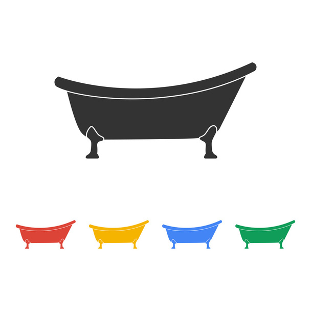 Icona vasca da bagno. Stile di design piatto
. - Vettoriali, immagini