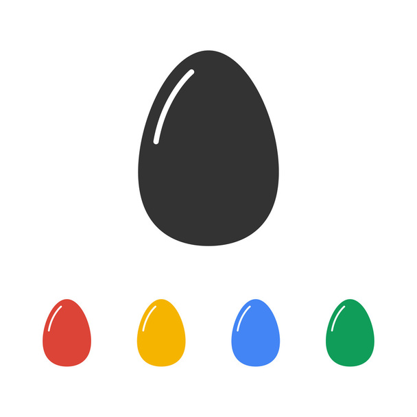 Egg Icon. Flat design style. - Vector, Image
