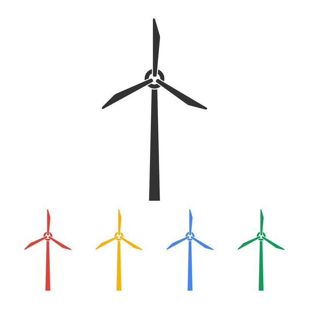 Symbol für Windkraftanlagen - Vektor, Bild