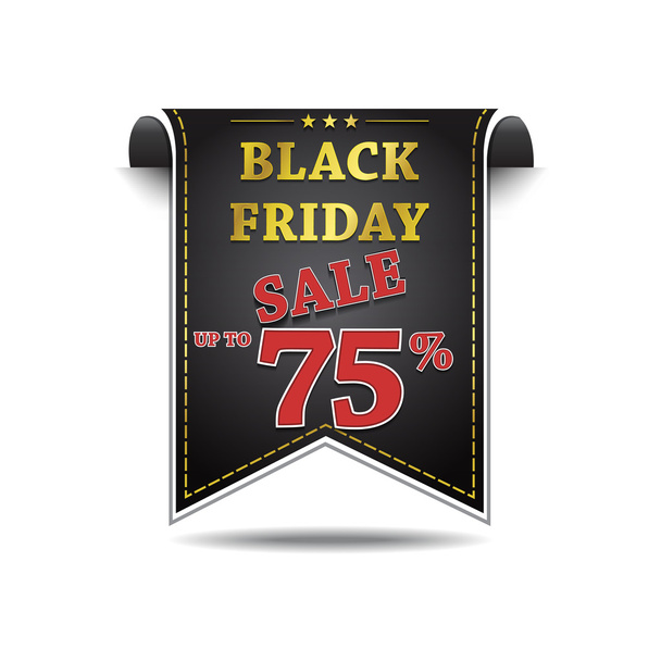 Black Friday Sale Vector Icon Design - Vector, imagen