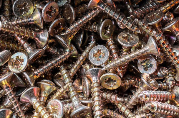 Close Up Of A Collection Of Woodscrews 3 - Photo, Image