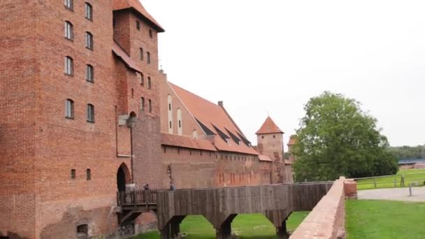 Château de l'Ordre Teutonique à Malbork, Pologne - Séquence, vidéo