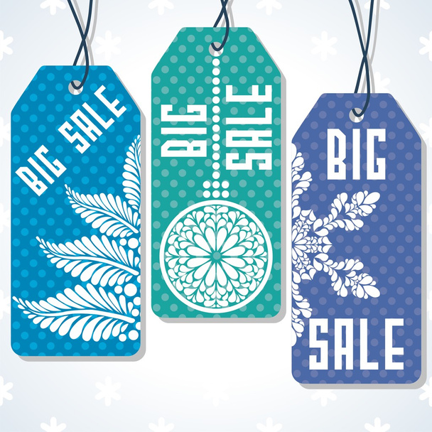 Sale tags design for price - Vector, afbeelding