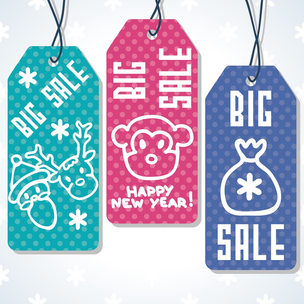Sale tags design for price - Vector, afbeelding