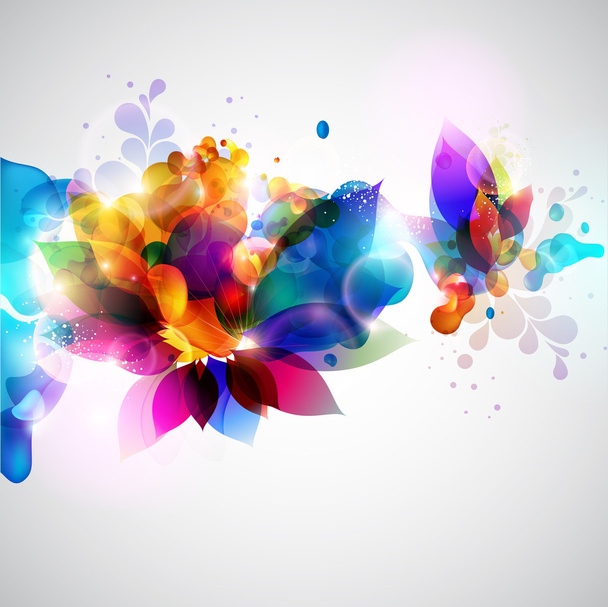 Floral abstract background. - Vettoriali, immagini