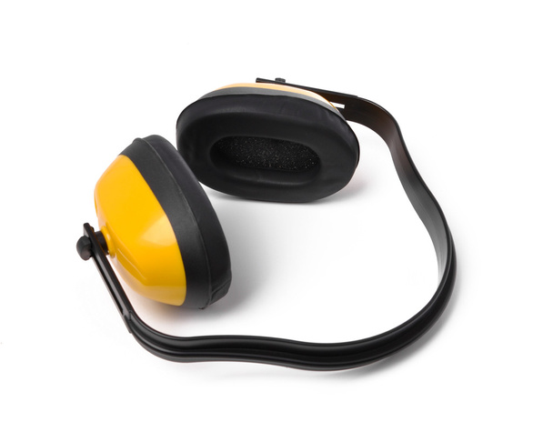 Yellow earmuffs - Photo, Image