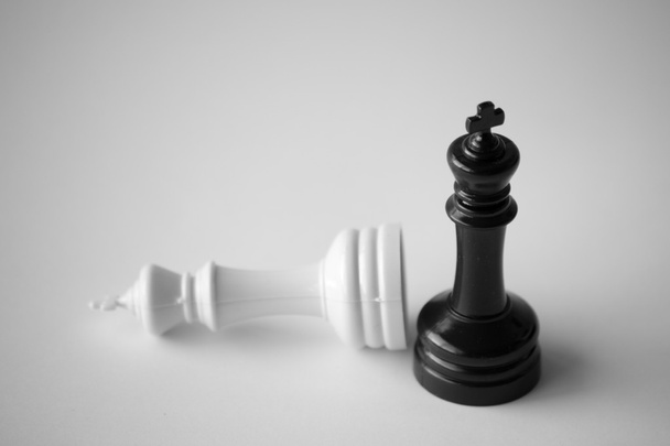 Schachmatt in schwarz-weiß - Foto, Bild