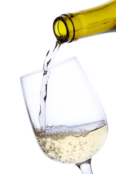Pouring White Wine - Foto, afbeelding