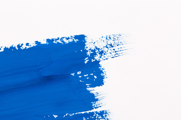 stroke blue paint brush - Photo, image