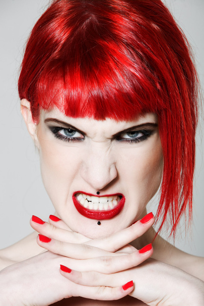Funny & sexy expressive redhead girl - Foto, imagen